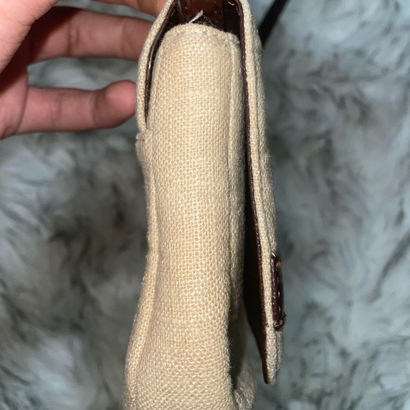 Y2k bag shoulder bag brown bag canvas bag flap bag vintage shoulder bag - Picture 3 of 12